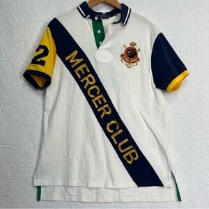 Polo Ralph Lauren Mercer Club Polo Shirt Big Logo Crest Chief Keef Y2K Men Large